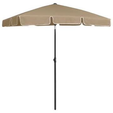 PARASOL PLAŻOWY, TAUPE, 180X120 CM
