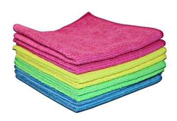 10 салфеток из микрофибры для чистки автомобиля