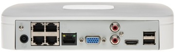 NVR4104-P-4KS2 Рекордер Dahua 4 порта PoE 8Mpx