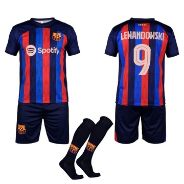 Komplet z getrami - LEWANDOWSKI BARCELONA - 122 cm