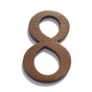 НОМЕР ДОМА, НОМЕРА ДОМА, АНТИЧНЫЕ КОРИЧНЕВЫЕ БУКВЫ