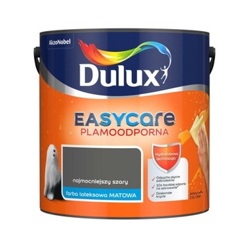 FARBA Dulux EasyCare 2,5L Najmocniejszy szary