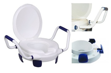 NAKŁADKA na sedes TOALETĘ podwyższenie WC z uchwytami klapą Clipper5 senior