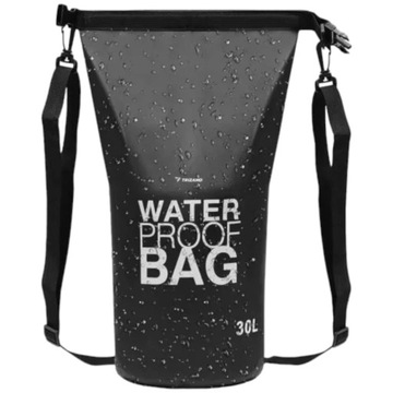 Ролл-сумка для мотоцикла, черная, водонепроницаемая, 30 л