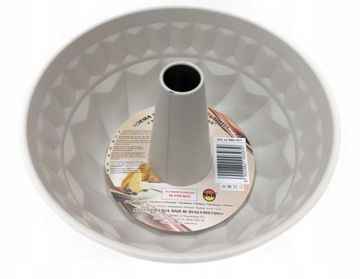 Противень, круглая форма для торта с рукавом, 22 см, коричневый