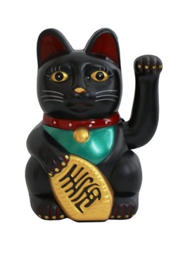 Kotek szczęścia, lucky cat maneki neko, na baterie