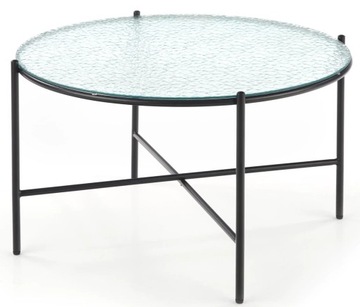 Okrągła Ława Szklana Stolik Loft Retro ROSALIA