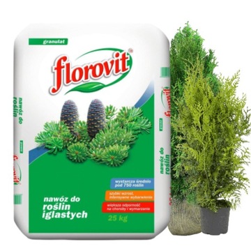 FLOROVIT NAWÓZ DO IGLAKÓW TUJA JODŁA WYDAJNY 25KG