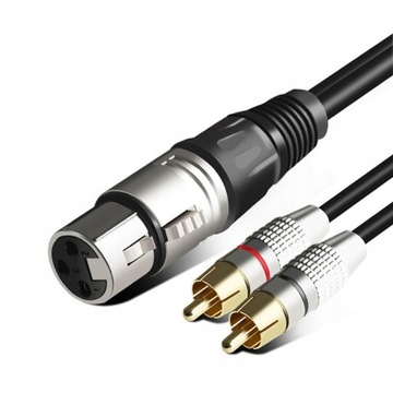 RCA-папа на 3-контактное гнездо XLR