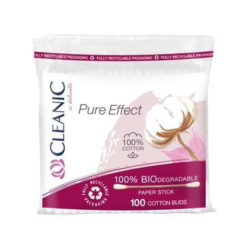 CLEANIC PURE EFFECT PATYCZKI HIGIENICZNE 100 SZTUK