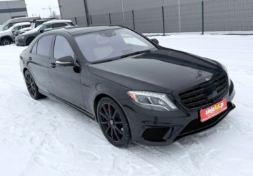 Mercedes Klasa S W222 Limuzyna wersja długa AMG S 63 AMG 585KM 2017 Mercedes-Benz Klasa S 4x4 S63 AMG 5.5 Benz 585 KM 2017r Bezwypadkowy Wa, zdjęcie 2