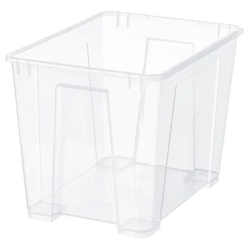 IKEA SAMLA Pojemnik przezroczysty pudełko 22L