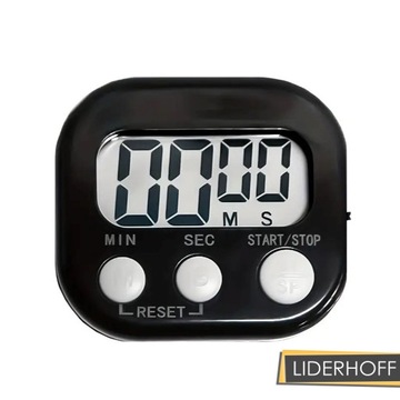 Магнитная плита цифровой таймер таймер магнит черный большой ЖК -дисплей