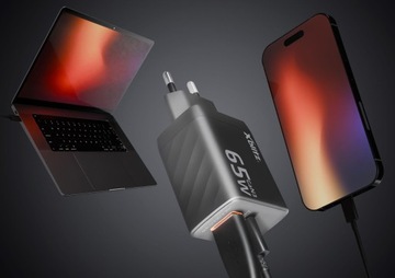 XBLITZ XC2 БЫСТРОЕ СЕТЕВОЕ ЗАРЯДНОЕ УСТРОЙСТВО GaN3 65 Вт Power Delivery Quick Charge