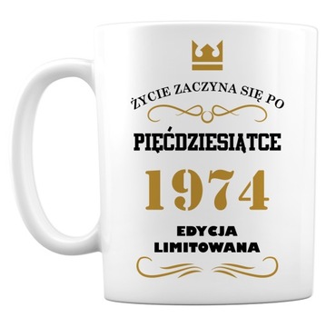 KUBEK na 18 30 40 50 60 70 Urodziny PREZENT WZORY