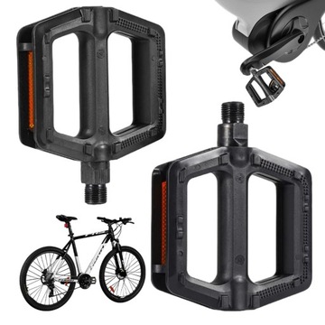 PEDAŁY ROWEROWE PLATFORMOWE DO ROWERU METALOWE MTB UNIWERSALNE 2SZT