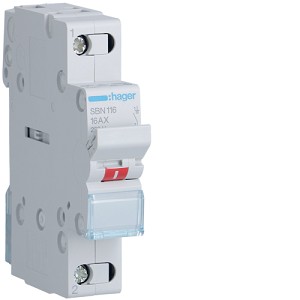 HAGER Rozłącznik izolacyjny mod FR 1P 16A SBN116