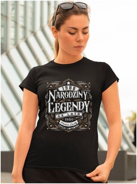 Tshirt URODZINY 1980 Narodziny Legendy 44 Lat PREZENT L