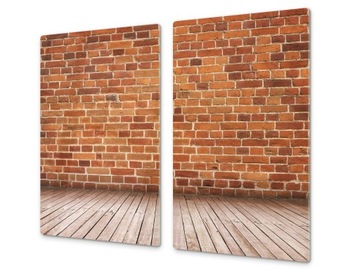 deska hartowana z grafiką 2x 30x52 cegła