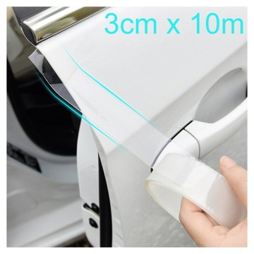 TAŚMA OCHRONNA NA PROGI DRZWI RANTOWA 3CM x 10M