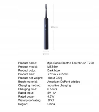 Электрическая зубная щетка Xiaomi T700