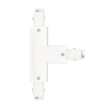 Łącznik 'T' ZEWNĘTRZNY do Łączenia Szyn BIAŁY