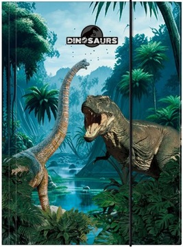 Teczka A4 z gumką Dinozaur Cleo & Frank