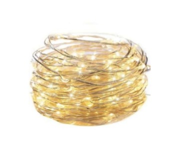 Лампы из 100 светодиодных проводов теплый индикатор батареи