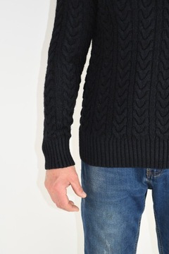 Superdry grubszy SWETER z wełną, SPLOTY, melanż- M