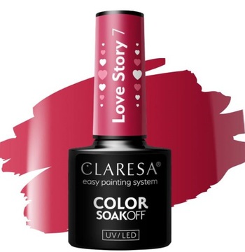 CLARESA LOVE STORY 7 LAKIER HYBRYDOWY VIVA MAGENTA