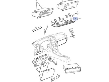 2x КРЕПЛЕНИЕ ПЕТЛИ ДЛЯ ХРАНЕНИЯ OPEL ASTRA 2 II G