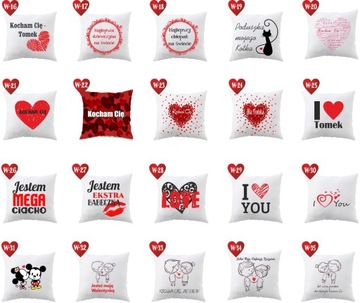 Подушка Подарок на День святого Валентина LOVE PATTERNS XXL