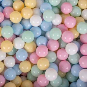 KiddyMoon Plastikowe kulki piłeczki 7cm 100 sztuk
