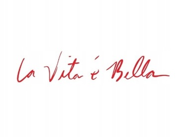 наклейка на автомобиль с надписью La Vita e Bella