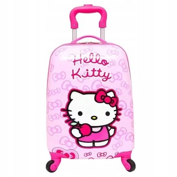 Walizka podróżna dla dzieci Hello Kitty