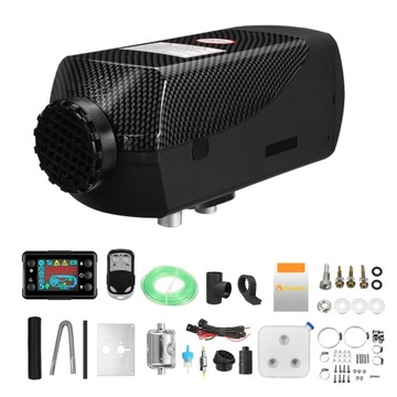 OGRZEWANIE POSTOJOWE 8KW 12V NAGRZEWNICA OLEJOWA WEBASTO MOCNA DMUCHAWA LCD