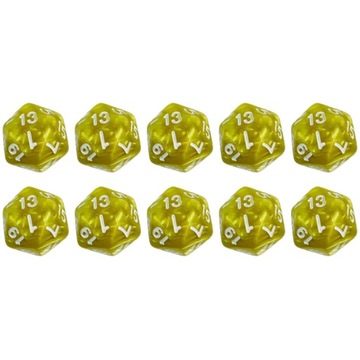 ZESTAW 10 KOSTEK K20 RPG SMOCZY SKARBIEC KOŚĆ DWUDZIESTOŚCIENNA