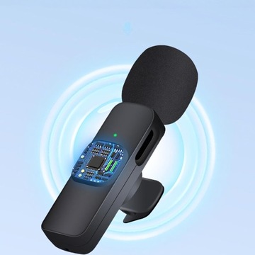 НАБОР 2х БЕСПРОВОДНЫХ МИКРОФОНОВ USB C НА ЗАЖИМЕ USBC 2 МИКРОФОНА