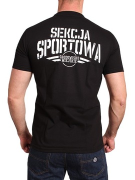 KOSZULKA ŚRODOWISKO MIEJSKIE SEKCJA SPORTOWA BLACK r. XL