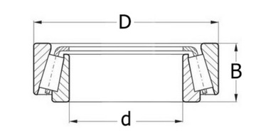 Конический роликоподшипник FŁT 30206 A