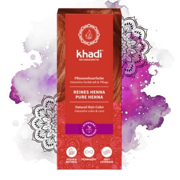 Henna KHADI Naturalna Czerwona 100g RED