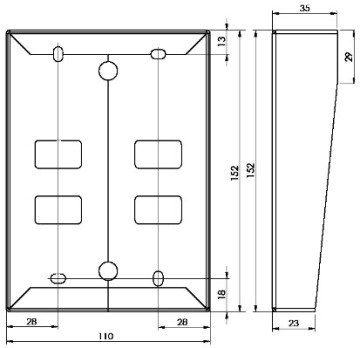 URMET 4-КНОПОЧНЫЙ ДОМОФОН 5025/4D