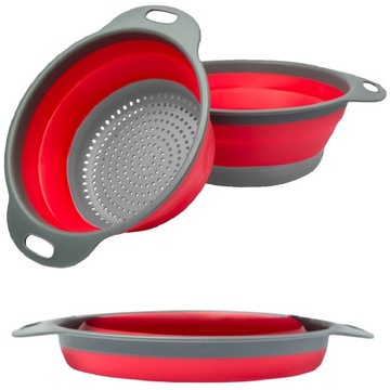 СКЛАДНОЙ СИЛИКОНОВЫЙ ДРУГЛАД, СИТНО, КАПЕЛЬНИЦА С РУЧКАМИ, ЕМКОСТЬ