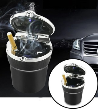 АВТОПЕПЕЛЬНИЦА ВМЕСТО КРУЖКИ, КОРЗИНЫ, ЗАКРЫВАЕМОГО СВЕТОДИОДА, ЕМКОСТИ