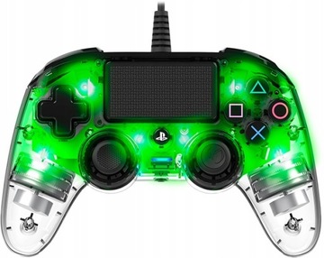 NACON COMPACT Zielony Świecący PS4 Sony Gamepad