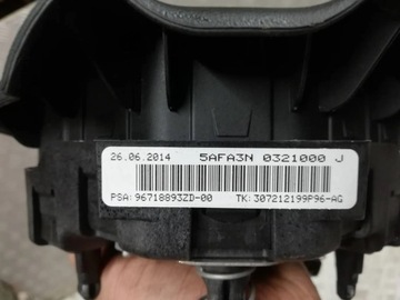 AIRBAG ŘIDIČE ULOŽENÍ CITROEN DS3 96718893ZD