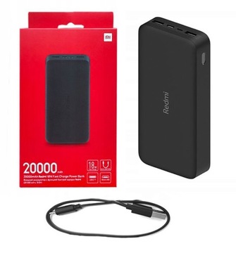 Xiaomi Powerbank 20000 мАч черный 18 Вт БЫСТРАЯ ЗАРЯДКА