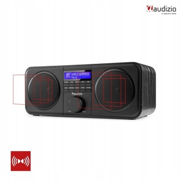 FM DAB стерео цифровое радио + будильник черный Audizio