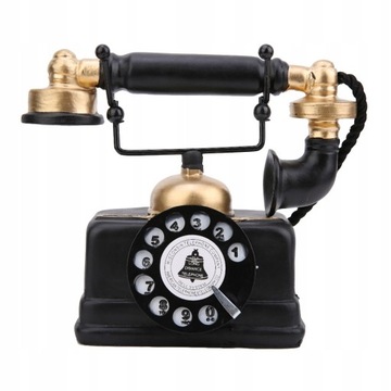 Retro antyczny telefon przewodowy