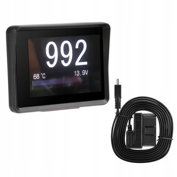 WSKAŹNIKI ZEGARY SAMOCHODU TEMPERATURA HUD OBD